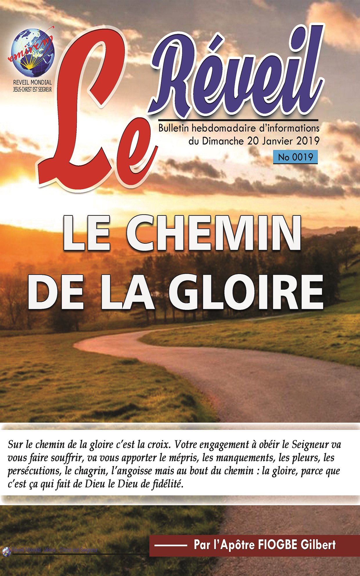 Le Réveil N°019 LE CHEMIN DE LA GLOIRE Librairie CTAD Le Réveil N°019 LE CHEMIN DE LA GLOIRE Librairie CTAD